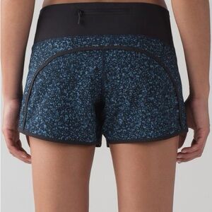 Lululemon Black and Blue paradise camo Shorts